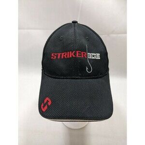 Striker Ice Logo Ball Cap fishing hat black